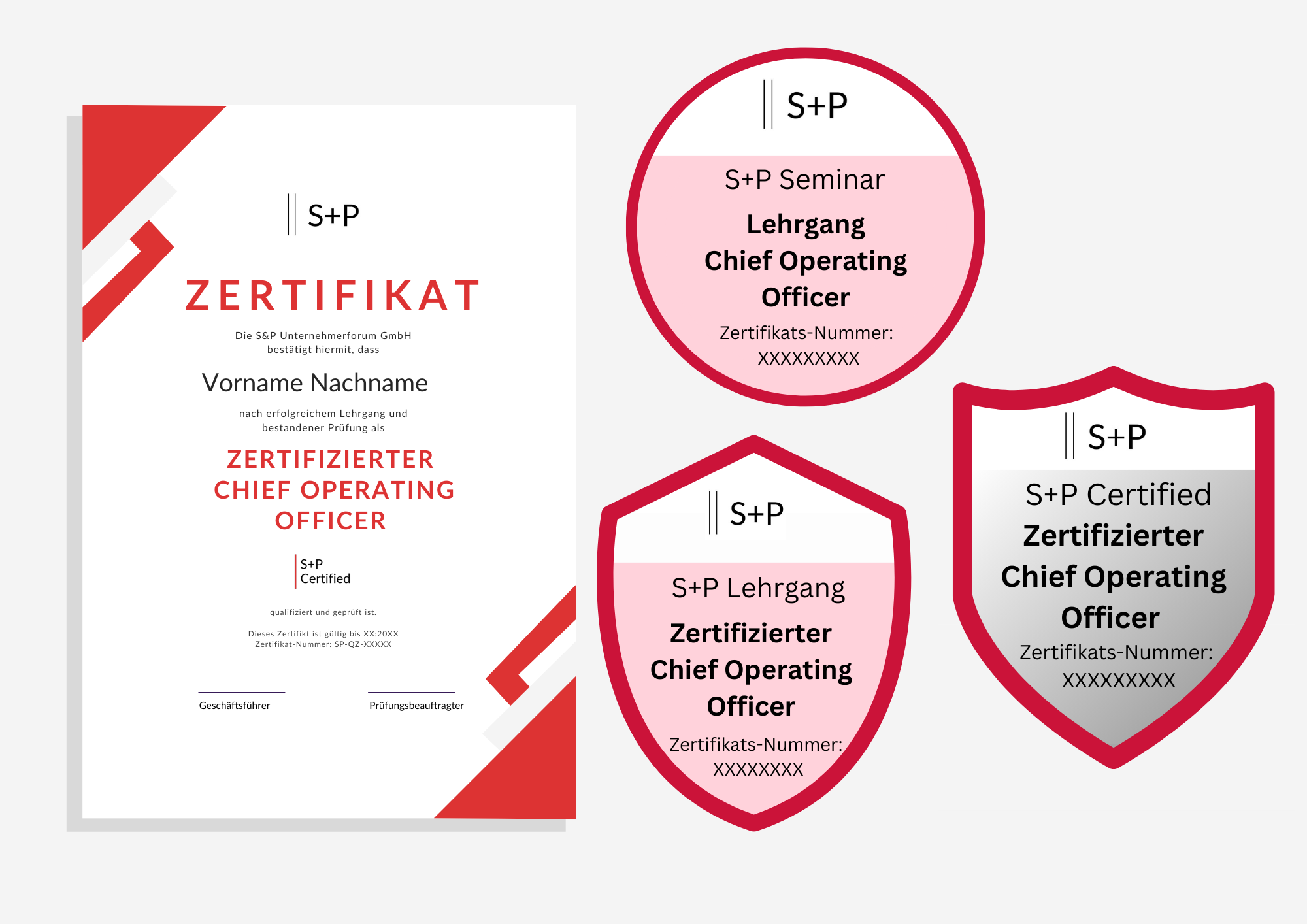 digitales S+P Badge & Zertifikat